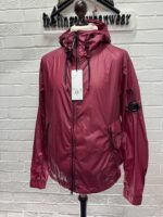 CP Company 175A CS ll Hooded Jacket in Red Bud - Image 7