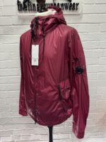 CP Company 175A CS ll Hooded Jacket in Red Bud - Image 9