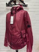 CP Company 175A CS ll Hooded Jacket in Red Bud - Image 10