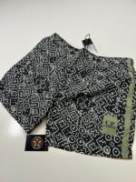 C.P. COMPANY Inca Print Swim Shorts in Flatt Nylon-Dk Green - Image 3
