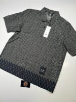 C.P. Company flatt Nylon baja-print cotton shirt + shorts set  - Black - Image 8