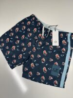 C.P. Company sponged print flatt Nylon shorts- Ink Blue