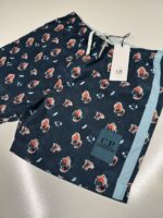 C.P. Company sponged print flatt Nylon shorts- Ink Blue - Image 2
