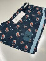C.P. Company sponged print flatt Nylon shorts- Ink Blue - Image 3