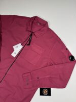 CP COMPANY 158A Gabardine overshirt in Red Bud - Image 2