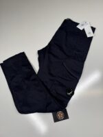 CP Company 058A Satin Stretch Cargo Pants in Navy