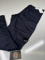 CP Company 058A Satin Stretch Cargo Pants in Navy - Image 2