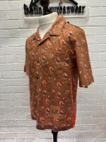C.P. Company sponged print cotton shirt -  Orange - Image 4