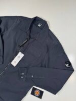 CP COMPANY 158A Gabardine overshirt in Navy - Image 3