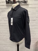 CP COMPANY 158A Gabardine overshirt in Navy - Image 5