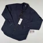 CP COMPANY 158A Gabardine overshirt in Navy