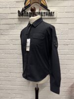 CP COMPANY 158A Gabardine overshirt in Navy - Image 2