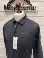 CP COMPANY 158A Gabardine overshirt in Navy - Image 6