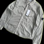 C.P. COMPANY 039A Chrome-R Zipped Overshirt in silver grey   -     XS / P2P 19.5”