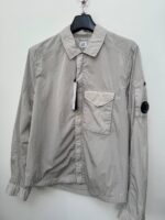 C.P. COMPANY 039A Chrome-R Zipped Overshirt in silver grey   -     XS / P2P 19.5” - Image 4