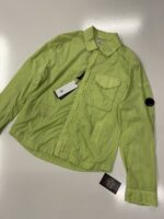 C.P. COMPANY 039A Chrome-R Zipped Overshirt in light green   -     XS / P2P 19.5” - Image 2