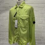 C.P. COMPANY 039A Chrome-R Zipped Overshirt in light green   -     XS / P2P 19.5”