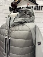 Paul & Shark shell mixed hooded jacket with primaloft   -       4XL / 26.5” P2P - Image 4