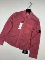 C.P. COMPANY 039A Chrome-R Zipped Overshirt in Red Bud / 577   -     XS / P2P 19.5”