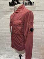 C.P. COMPANY 039A Chrome-R Zipped Overshirt in Red Bud / 577   -     XS / P2P 19.5” - Image 6