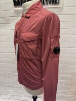 C.P. COMPANY 039A Chrome-R Zipped Overshirt in Red Bud / 577   -     XS / P2P 19.5” - Image 7