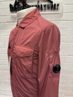 C.P. COMPANY 039A Chrome-R Zipped Overshirt in Red Bud / 577   -     XS / P2P 19.5” - Image 8