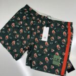 C.P. Company sponged print flatt Nylon shorts-Duck Green