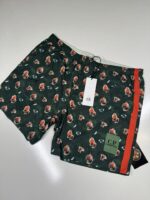 C.P. Company sponged print flatt Nylon shorts-Duck Green