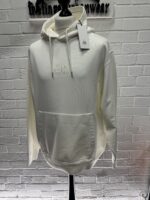 CP COMPANY 099B COTTON DIAGONAL FLEECE HOODED SWEATSHIRT IN WHITE / 103 - XXL.   / P2P 27” - Image 4