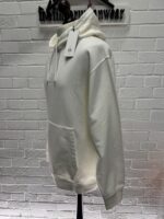 CP COMPANY 099B COTTON DIAGONAL FLEECE HOODED SWEATSHIRT IN WHITE / 103 - XXL.   / P2P 27” - Image 6