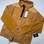 C.P. COMPANY 220A 50 FILI GUM GOGGLE JACKET IN PASTRY SHELL ORANGE