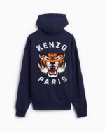 ProductMen's Kenzo Lucky Tiger Oversize Pullover Hoodie in Navy - Image 3