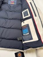 PAUL AND SHARK 4x4 Stretch GOOSE DOWN HOODED JACKET IN IVORY    -  medium   / p2p 22.5” - Image 4