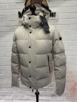 PAUL AND SHARK 4x4 Stretch GOOSE DOWN HOODED JACKET IN IVORY    -  medium   / p2p 22.5” - Image 7
