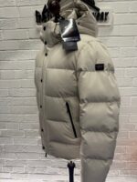 PAUL AND SHARK 4x4 Stretch GOOSE DOWN HOODED JACKET IN IVORY    -  medium   / p2p 22.5” - Image 9