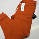 CP COMPANY 100B JOGGING PANT IN COTTON DIAGONAL FLEECE - ORANGE/ 448