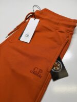 CP COMPANY 100B JOGGING PANT IN COTTON DIAGONAL FLEECE - ORANGE/ 448 - Image 2