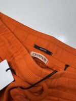CP COMPANY 100B JOGGING PANT IN COTTON DIAGONAL FLEECE - ORANGE/ 448 - Image 3