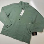 CP Company broken linen/cotton overshirt in Green Bay  - Large / p2p 23”