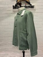 CP Company broken linen/cotton overshirt in Green Bay  - Large / p2p 23” - Image 5