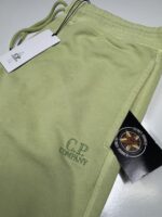 CP COMPANY 100B JOGGING PANT IN COTTON DIAGONAL FLEECE -LIGHT GREEN / 613 - Image 2