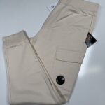 CP COMPANY 017A DIAGONAL RAISED FLEECE JOGGING PANTS IN PISTACHIO/ 402
