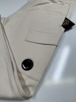 CP COMPANY 017A DIAGONAL RAISED FLEECE JOGGING PANTS IN PISTACHIO/ 402 - Image 2