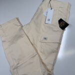 CP Company 057A Satin Stretch Cargo Pants in Pistachio