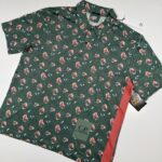 C.P. Company 283A sponged print cotton tacting polo shirt  - Duck Green