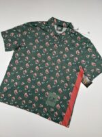 C.P. Company 283A sponged print cotton tacting polo shirt  - Duck Green
