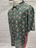 C.P. Company 283A sponged print cotton tacting polo shirt  - Duck Green - Image 7