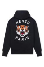 ProductMen's Kenzo Lucky Tiger Oversize Pullover Hoodie in black - Image 3