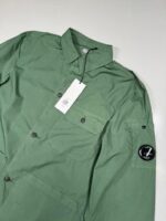 CP Company 269A popeline Shirt jacket in green  -      Large / 22” P2P - Image 2