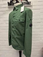 CP Company 269A popeline Shirt jacket in green  -      Large / 22” P2P - Image 5
